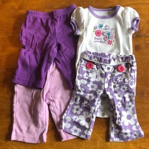 Newborn purple outfit